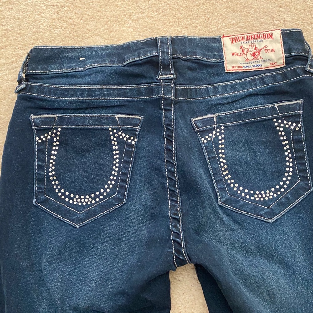 True Religion Super Skinny Ankle Jeans size 27